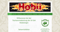 Desktop Screenshot of djk-holzbuettgen-tischtennis.de